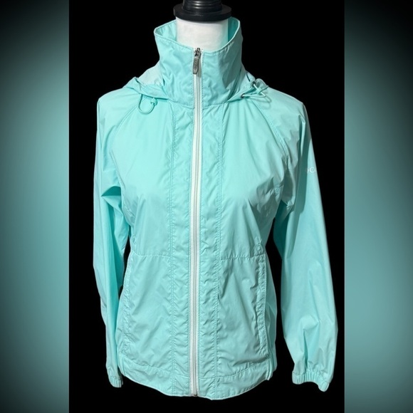 Columbia Packable Wind Rain Hooded Full Zip Windbreaker Coat Jacket Women’s XS - Picture 3 of 16
